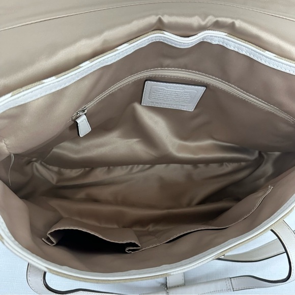 Coach Taylor Zebra Print Marlin Flap Satchel Shoulder Bag - Picture 9 of 15